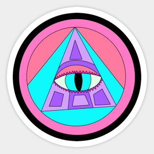 Pyramid eye Sticker